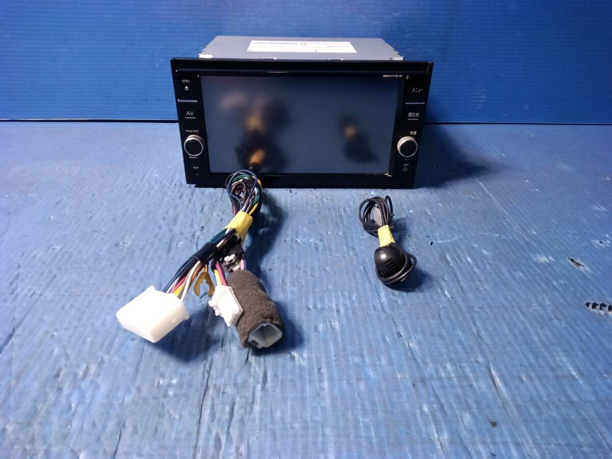 日産純正ナビ MM317D-W 地図データ2020年版 フルセグ/CD/DVD/SD/USB/Bluetooth 動作確認OK 1030-2_画像2