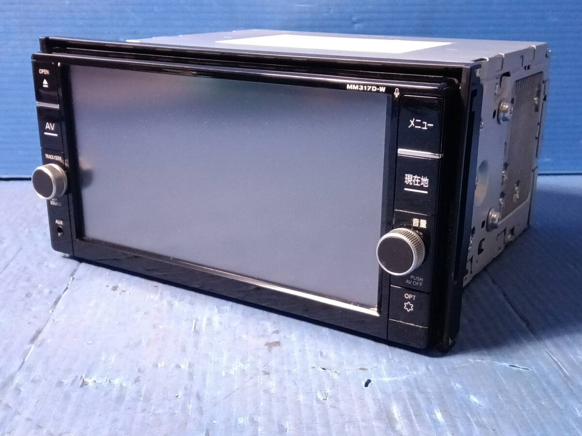 日産純正ナビ MM317D-W 地図データ2020年版 フルセグ/CD/DVD/SD/USB/Bluetooth 動作確認OK 1030-2_画像3
