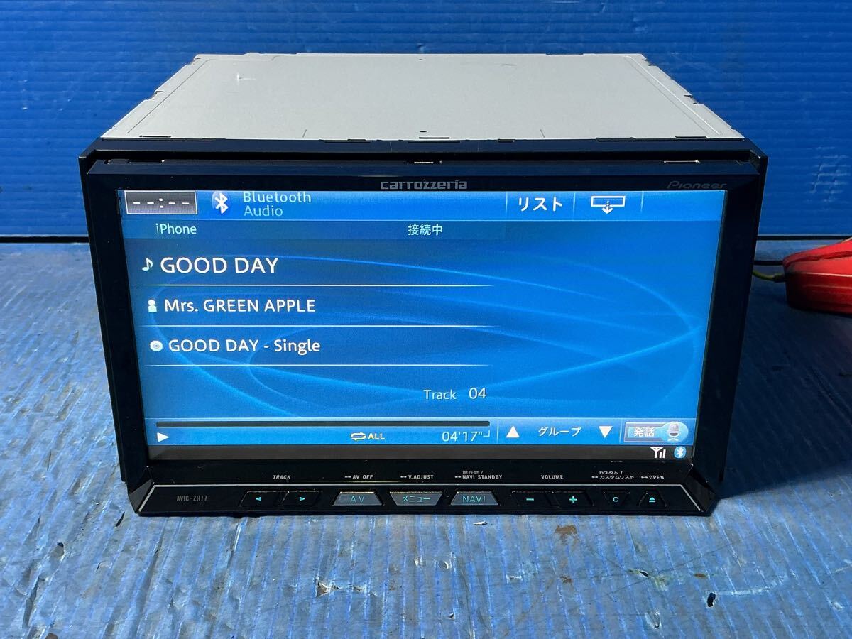 カロッツェリア　サイバーナビ　AVIC-ZH77　地図データ2012年版　フルセグ/CD/DVD/SD/USB/Bluetooth　動作確認OK　　　1121-5_画像6