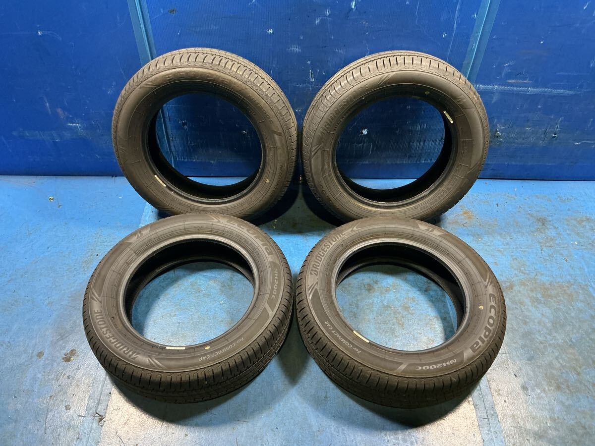 ブリヂストン　ECOPIA NH200C　155/65R13-73S　4本　2024年製造　スリップから4㎜　　　1121-10_画像1