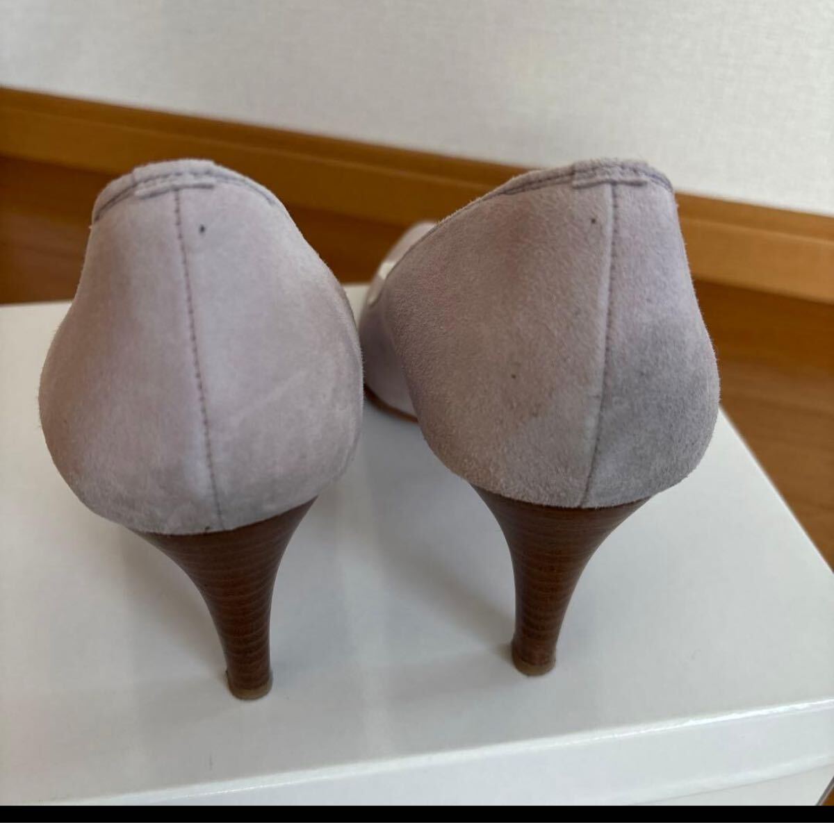 ALAGE アカクラ　パンプス　スウェード　24_画像4