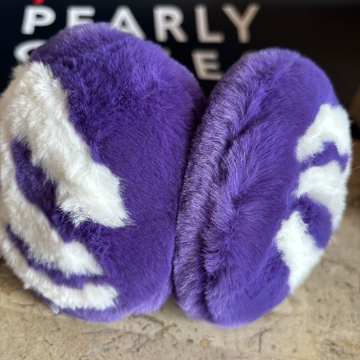 MASTER BUNNY EDITION マスターバニーエディション フェイクファー　イヤーマフ 耳あて　防寒　パープル　　パーリーゲイツ_画像5