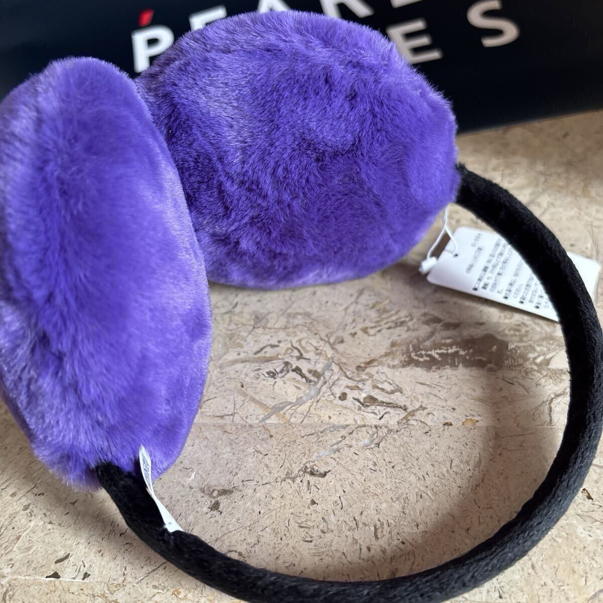 MASTER BUNNY EDITION マスターバニーエディション フェイクファー　イヤーマフ 耳あて　防寒　パープル　　パーリーゲイツ_画像6
