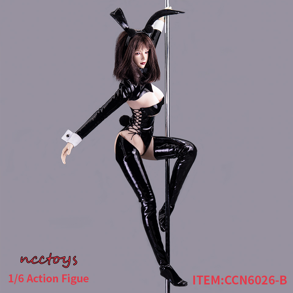 ncctoys　CCN-6026B　1/6サイズ　アクションフィギュア　ドール用　逆バニー衣装　黒_画像1