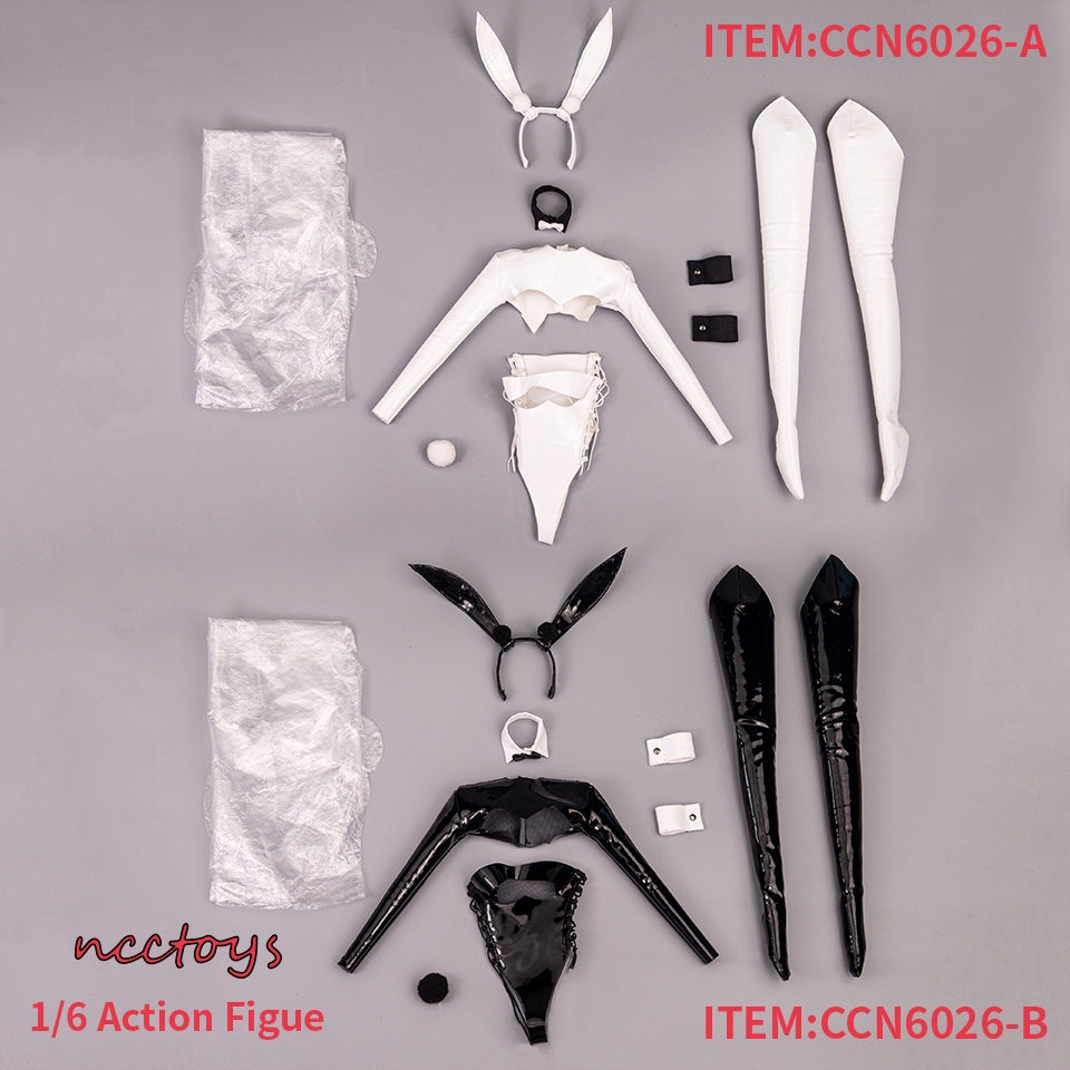 ncctoys　CCN-6026B　1/6サイズ　アクションフィギュア　ドール用　逆バニー衣装　黒_画像3