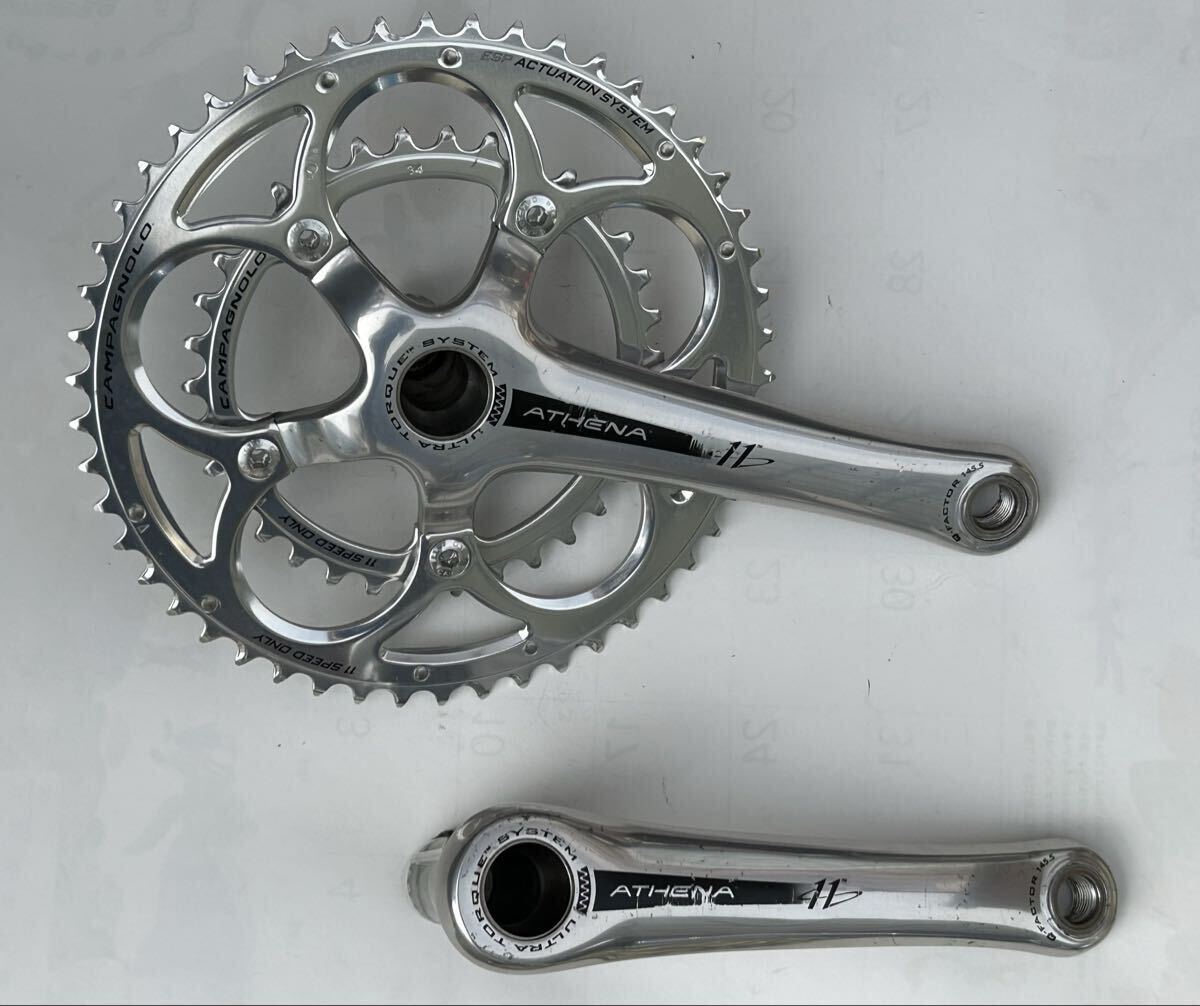 Campagnolo Athena 11速 コンポーネントセット シルバー クランクセット 前後ディレーラー 前後ブレーキ_画像2