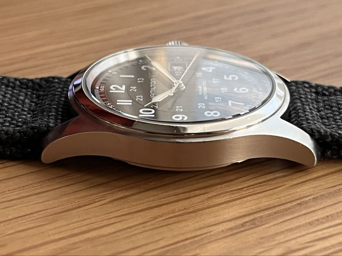 38mm ハミルトン　カーキ H704450 自動巻き腕時計_画像7