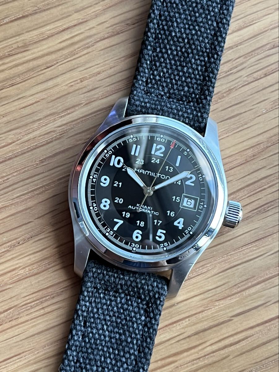 38mm ハミルトン　カーキ H704450 自動巻き腕時計_画像1