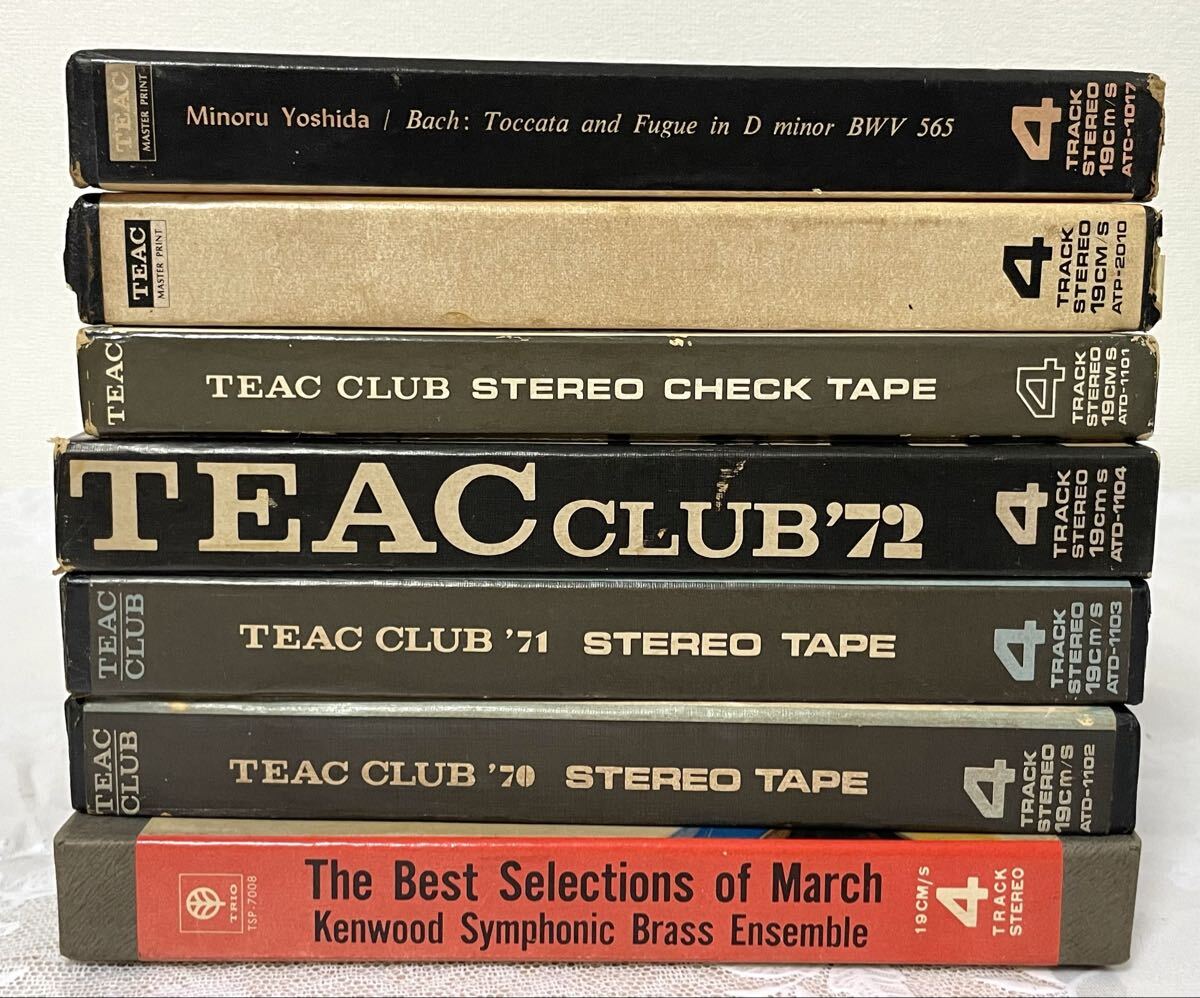 U195 TEAC Teac TEAC CLUB'70/71/72/TORIO Trio March. высшее . и т.п. итого 7 пункт STEREO TAPE открытый катушка лента 