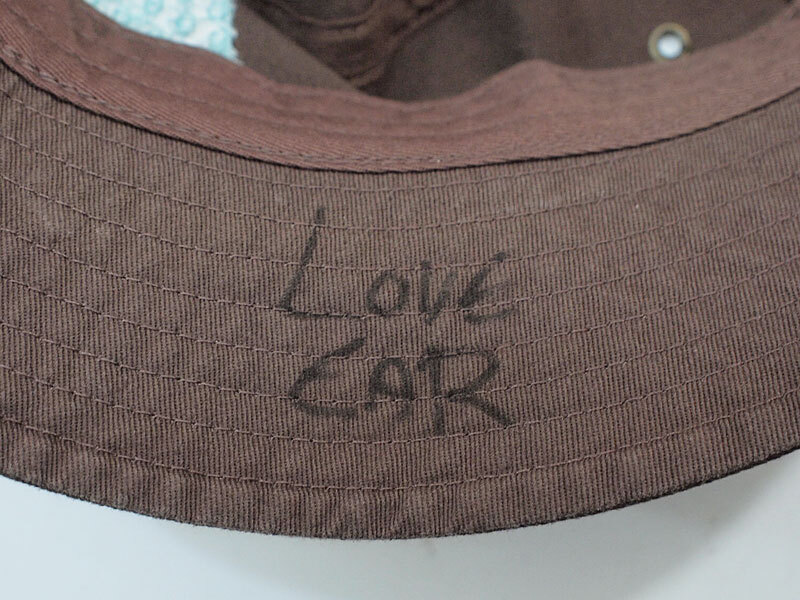 希少 サイン入り 美品 LOVE EAR ART JOINTS CUSTOM BIKE SHOW 2023 限定 BUCKET HAT バケット ハット ラブイヤーアート F_画像4