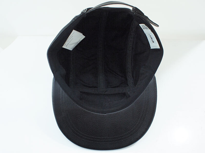 希少 美品 22AW WTAPS T-5 04 / CAP / SYNTHETIC SIGN シンセティックレザー キャップ ダブルタップス F_画像3
