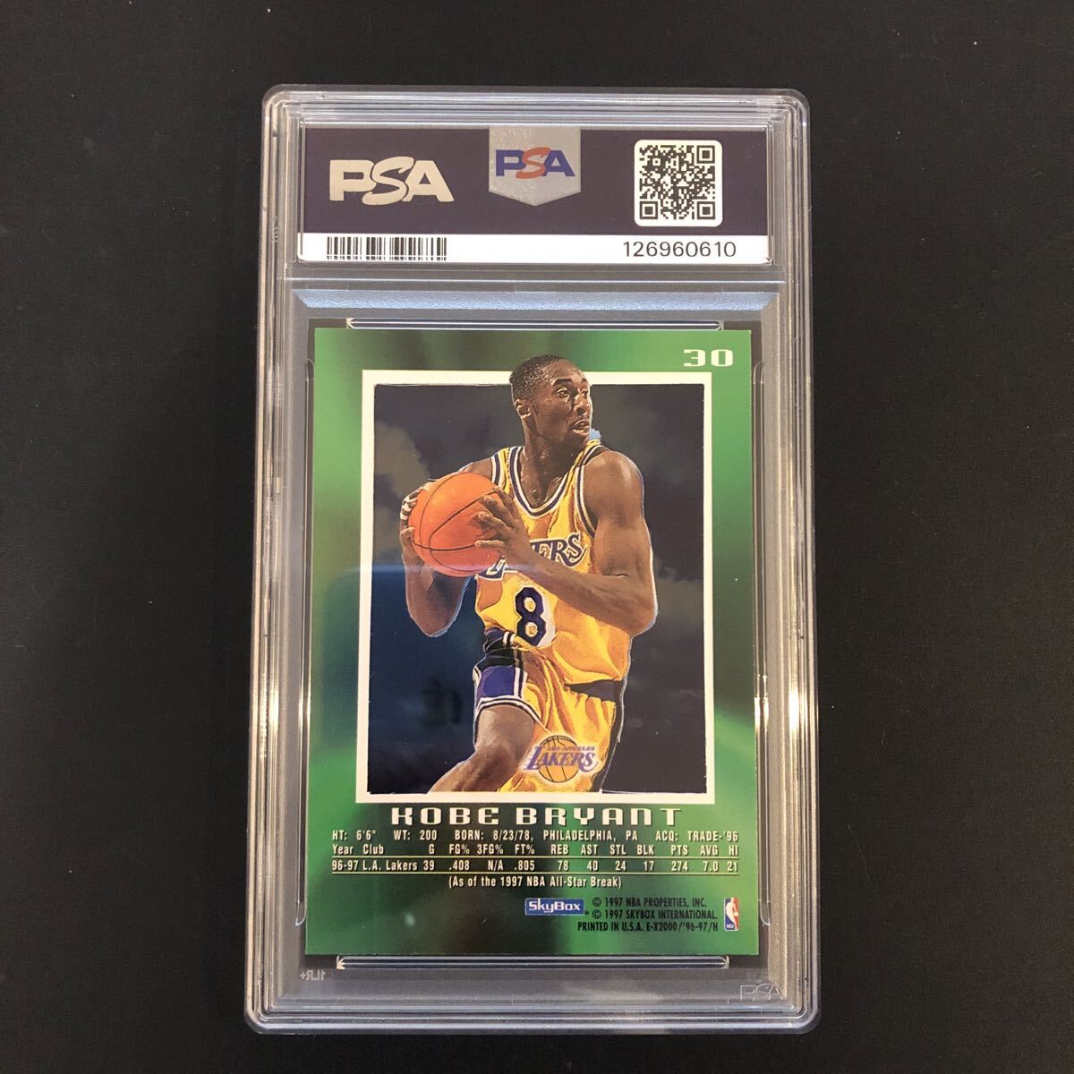 [PSA8]1996 Skybox E-X2000ko- Be * Brian to rookie #30 NBA баскетбол карта 