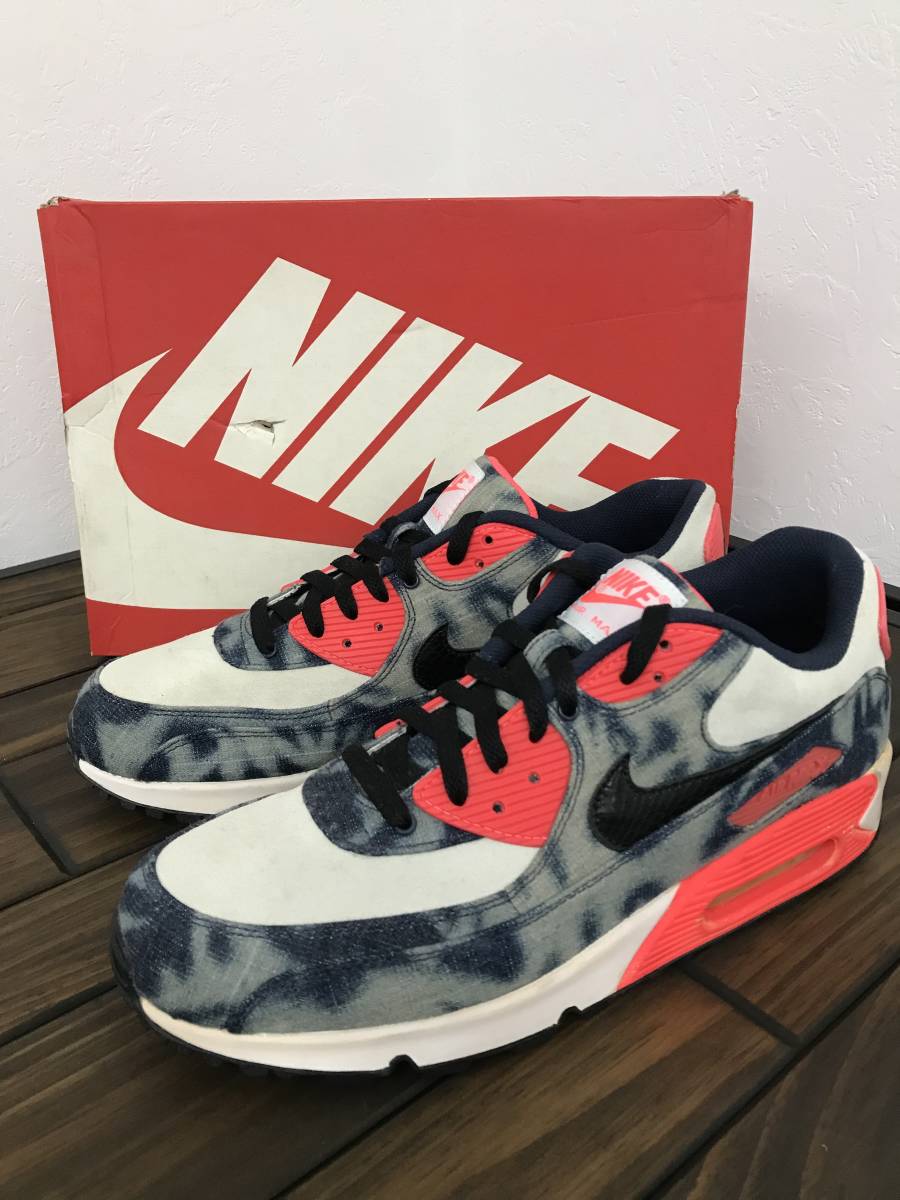 NIKE AIR MAX 90 DNM QS 28.5cm 700875 400 Nike air max Denim 