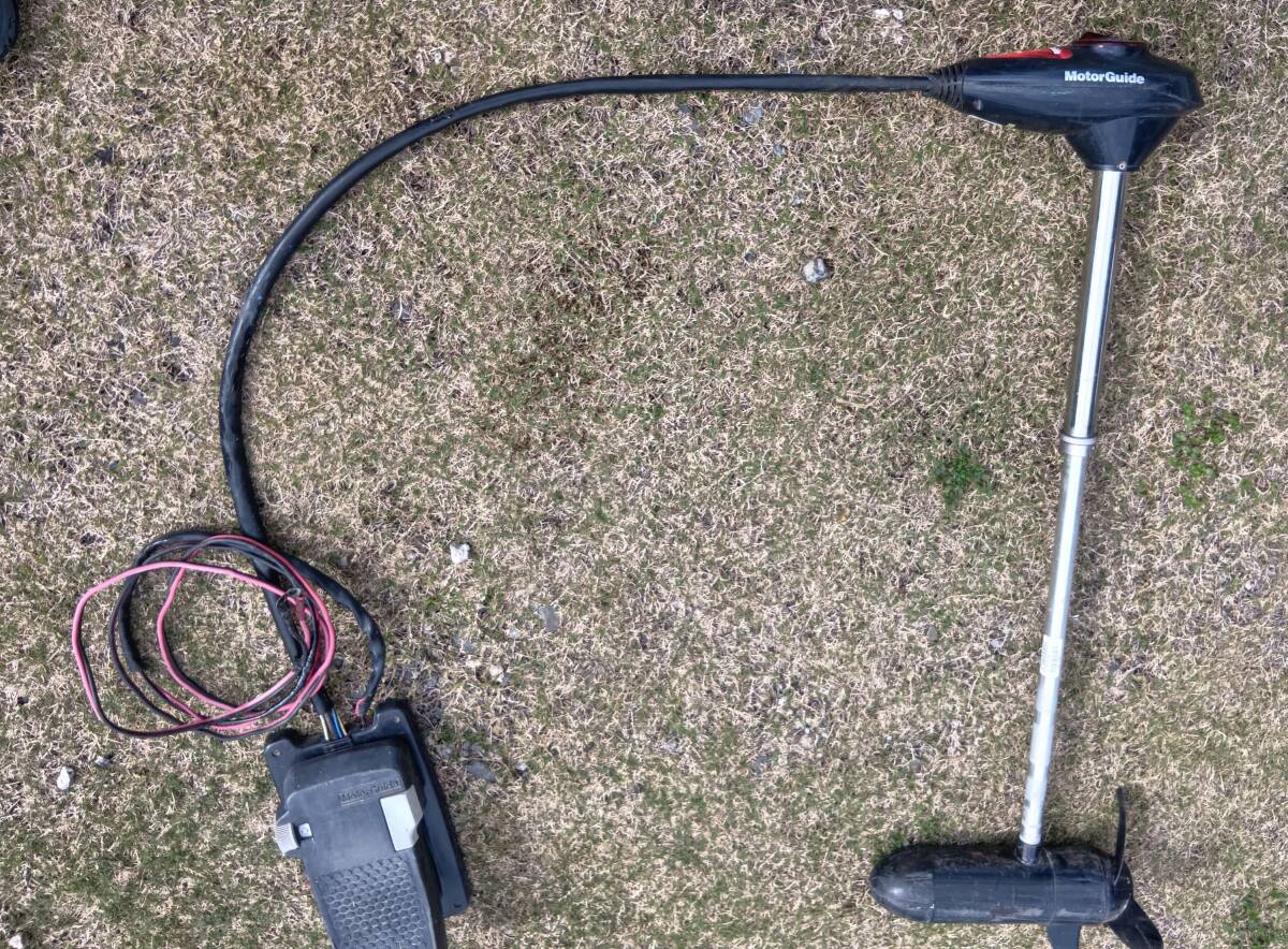 モーターガイド FW-FB 54LBS 12ボルト 5段階 サウザーFRPバウデッキ マウント レンタルボートセット！ 売り切り エレキ フットコン_画像2