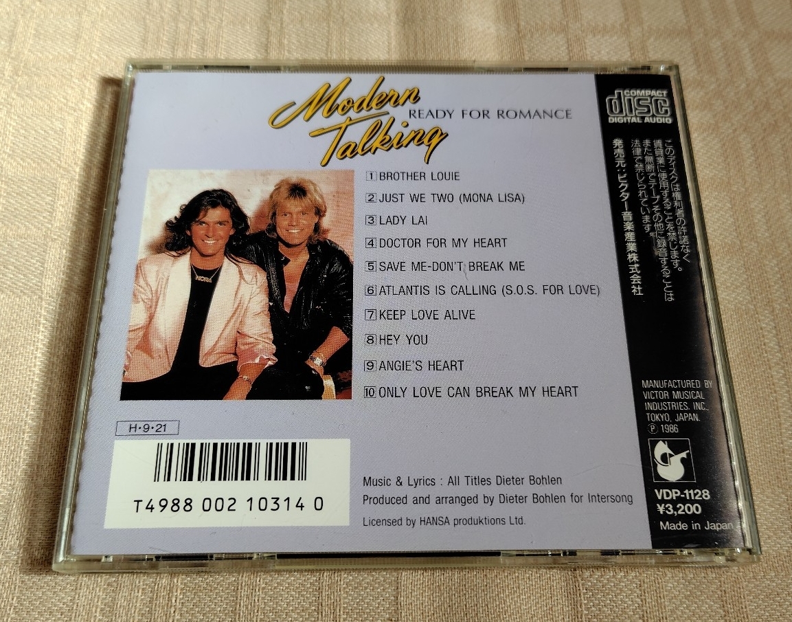 モダン・トーキング/Modern Talking「レディ・フォー・ロマンス/Ready For Romance」帯付/良品_画像2