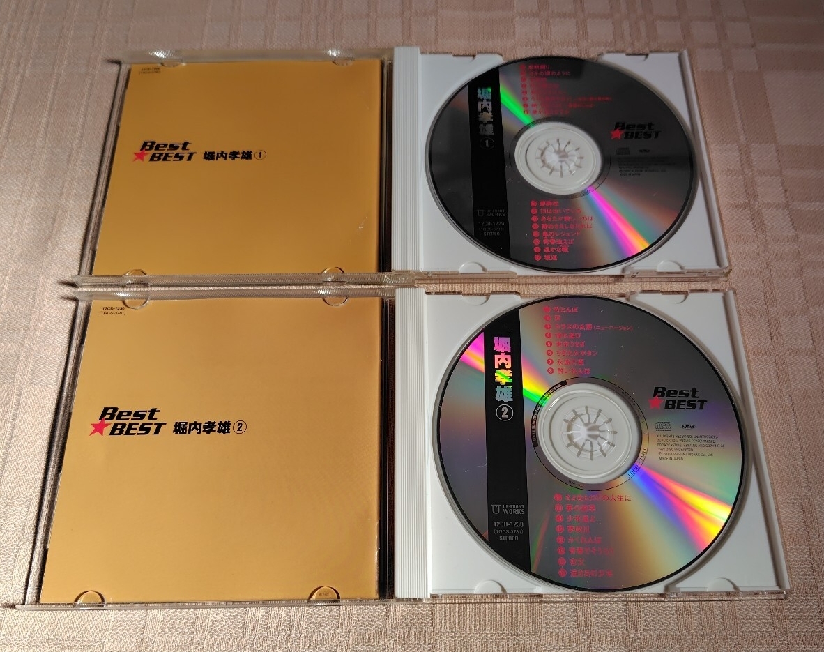 BEST★BEST「堀内孝雄 1&2」キズあり/2枚セット/ベスト_画像3