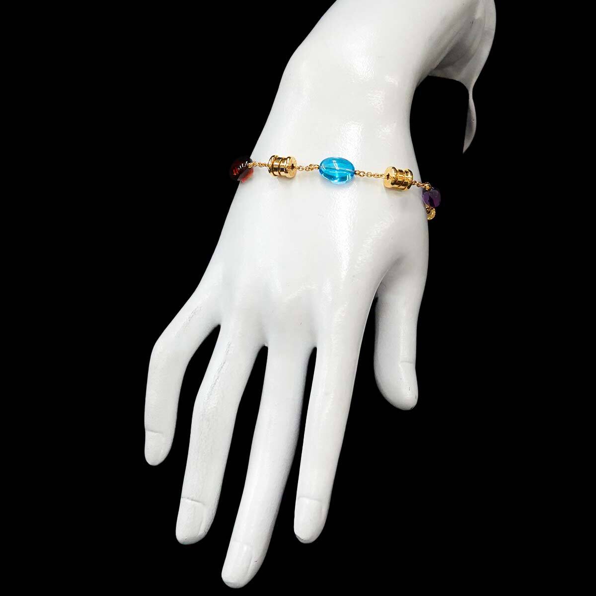 ブルガリ BVLGARI ビーゼロワン エレメント マルチストーン ブレスレット 19.5cm K18 YG イエローゴールド 750 B-ZERO1 Bracelet 90297325_画像7