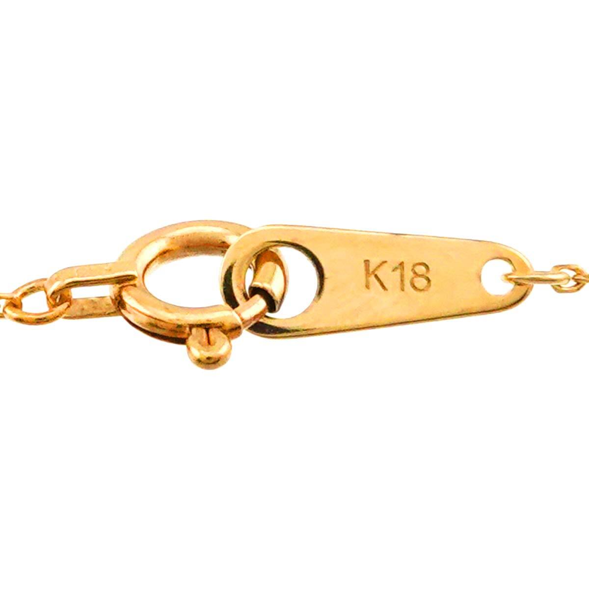  Vendome Aoyama Vendome Aoyama белый ракушка колье 40cm K18 YG желтое золото 750 Necklace 90299766