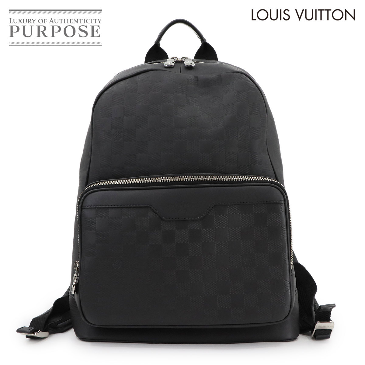 美品 ルイ ヴィトン LOUIS VUITTON ダミエ アンフィニ キャンパス バックパック リュックサック オニキス N40094 RFID 90296797_画像1