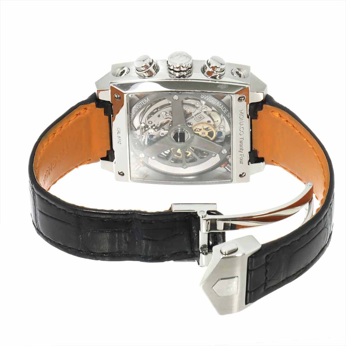 タグホイヤー TAG Heuer モナコ24 レーシング キャリバー36 クロノグラフ CAL5112 メンズ 腕時計 デイト グレー 自動巻き Monaco 90289331_画像5