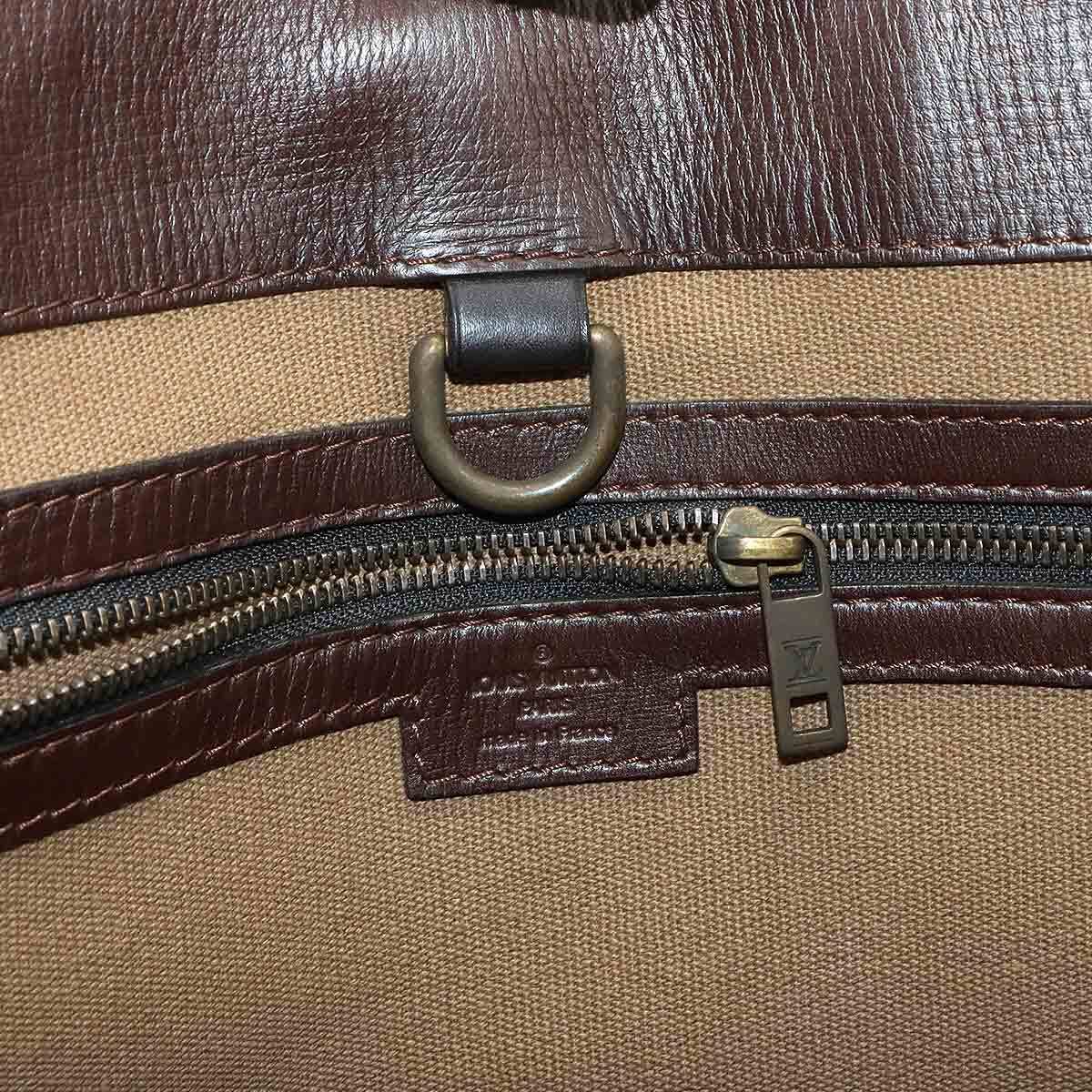 新品同様 ルイ ヴィトン LOUIS VUITTON ユタ モヒコン トート バッグ レザー カフェ M92531 Utah Mohikon 90299224_画像7