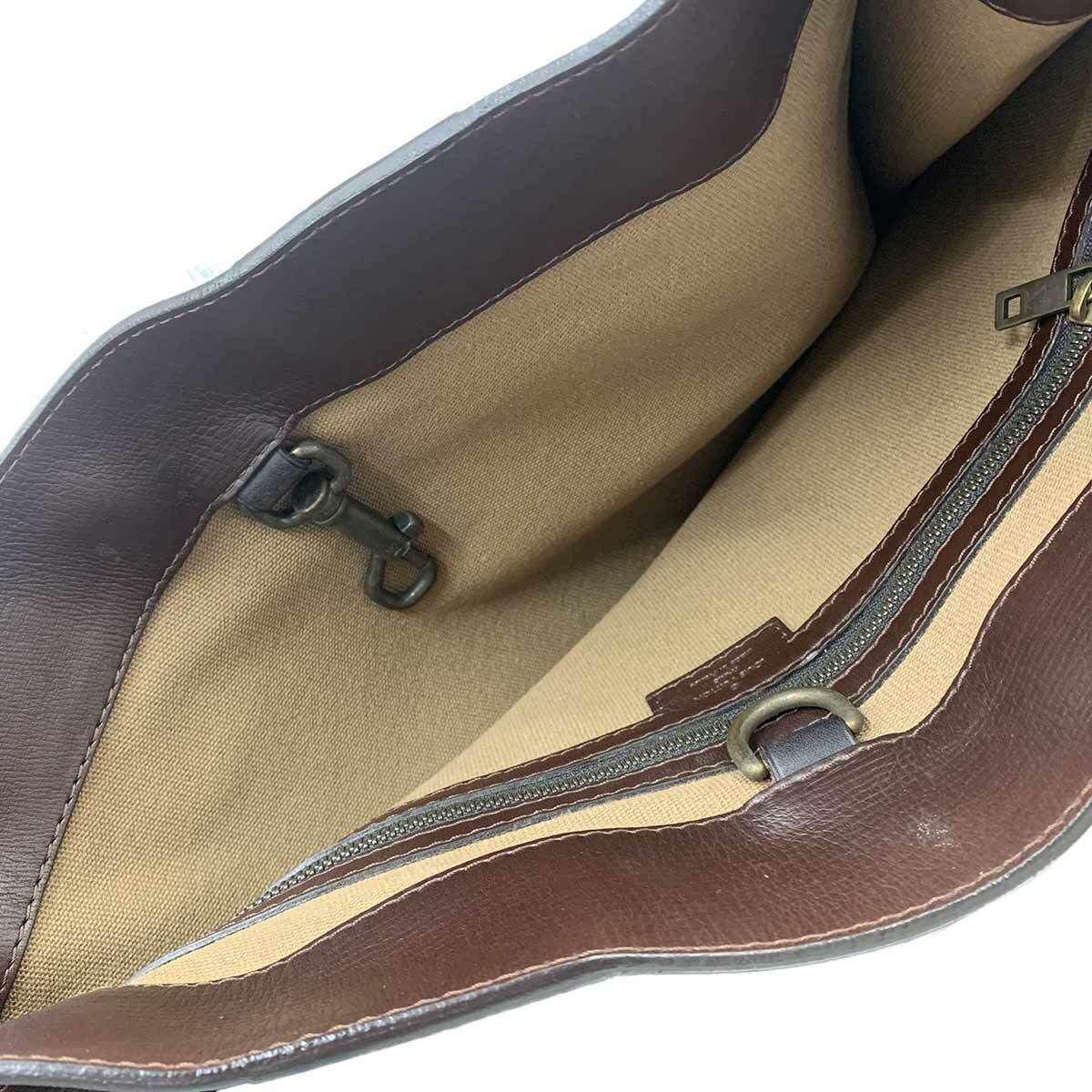 新品同様 ルイ ヴィトン LOUIS VUITTON ユタ モヒコン トート バッグ レザー カフェ M92531 Utah Mohikon 90299224_画像8