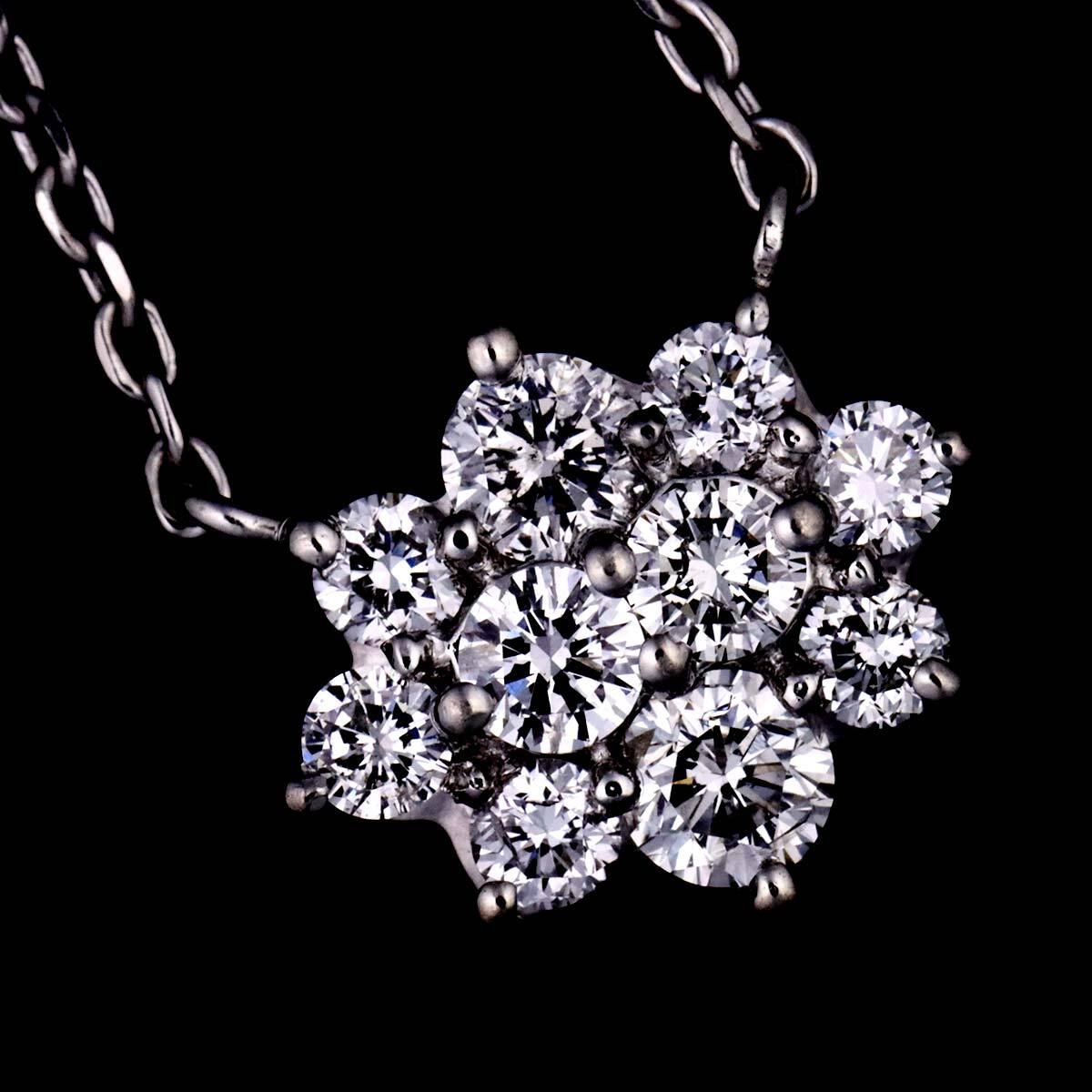  Vendome Vendome diamond 0.45ct колье 40cm Pt платина Diamond Necklace 90292136