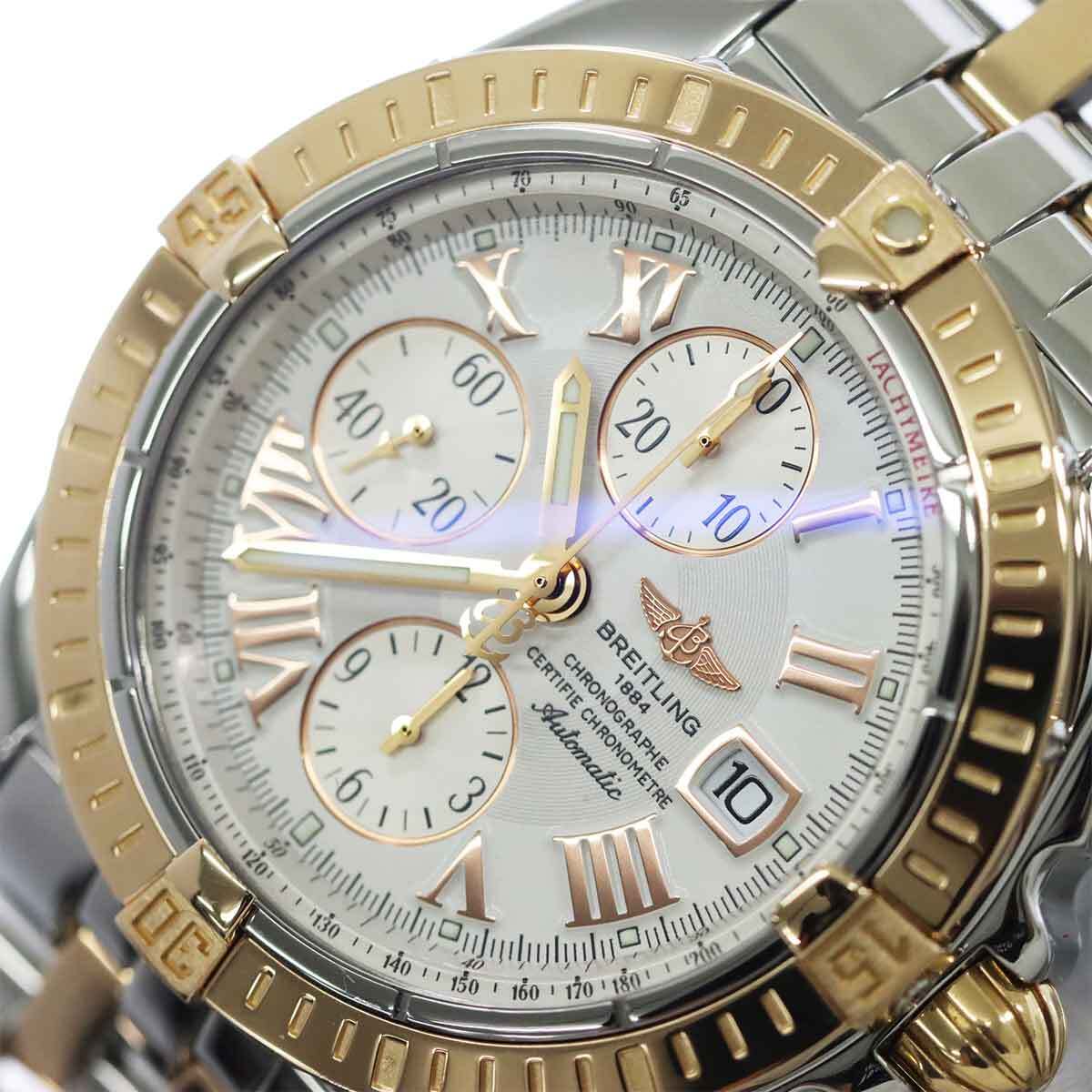 ブライトリング BREITLING クロノマット エボリューション コンビ C13356 クロノグラフ メンズ 腕時計 PG 自動巻き Chronomat 90268236_画像7