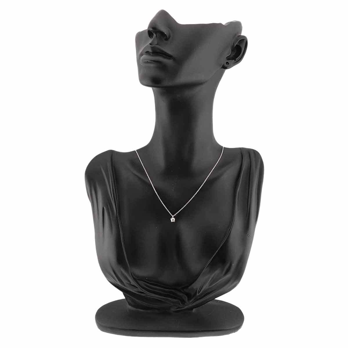 ティファニー TIFFANY&CO. ソリティア ダイヤ 0.23ct H/VVS1/EX ネックレス 42cm Pt プラチナ Necklace【鑑定書付き】 90300711_画像8