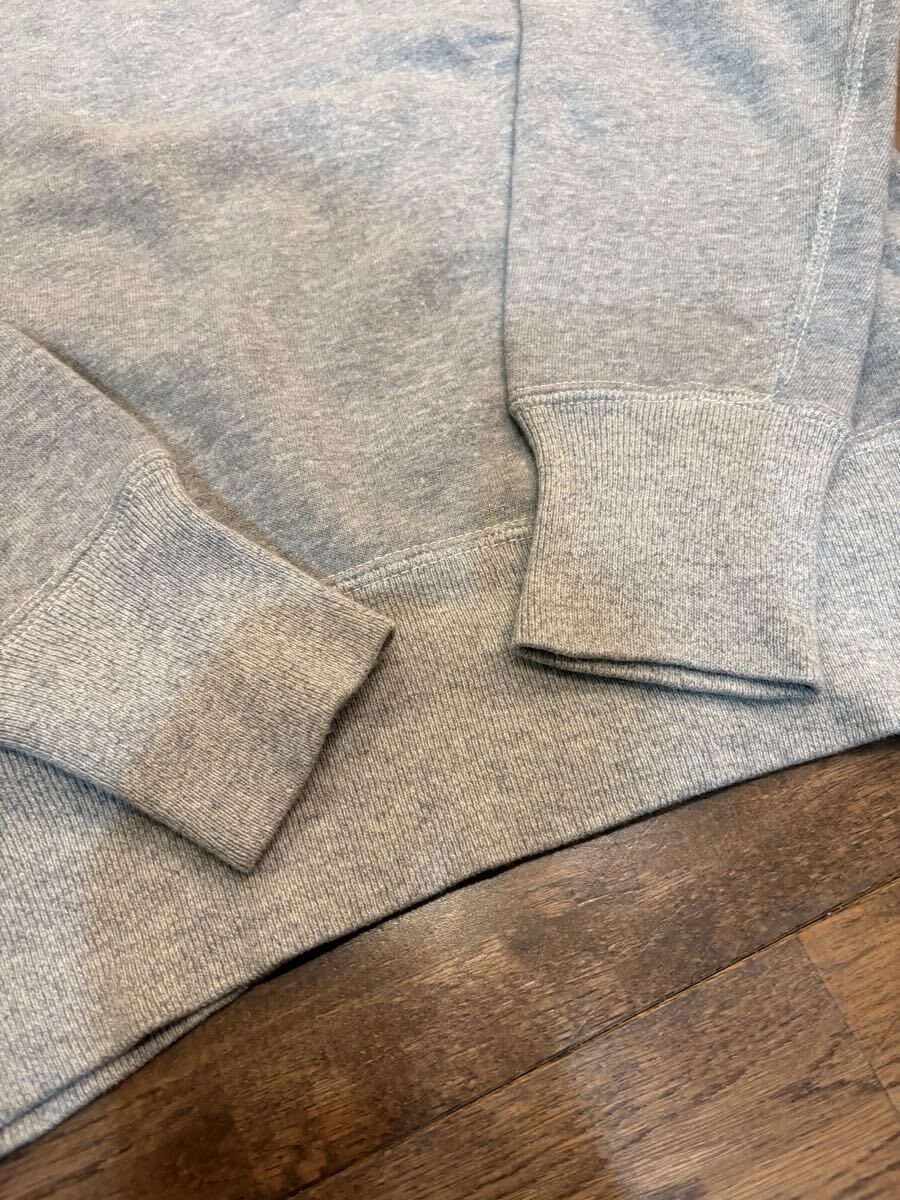【美品】 WAREHOUSE 両Vスウェット サイズ38 ウエアハウス 霜降りグレー トレーナー 日本製 スウェットシャツ _画像7