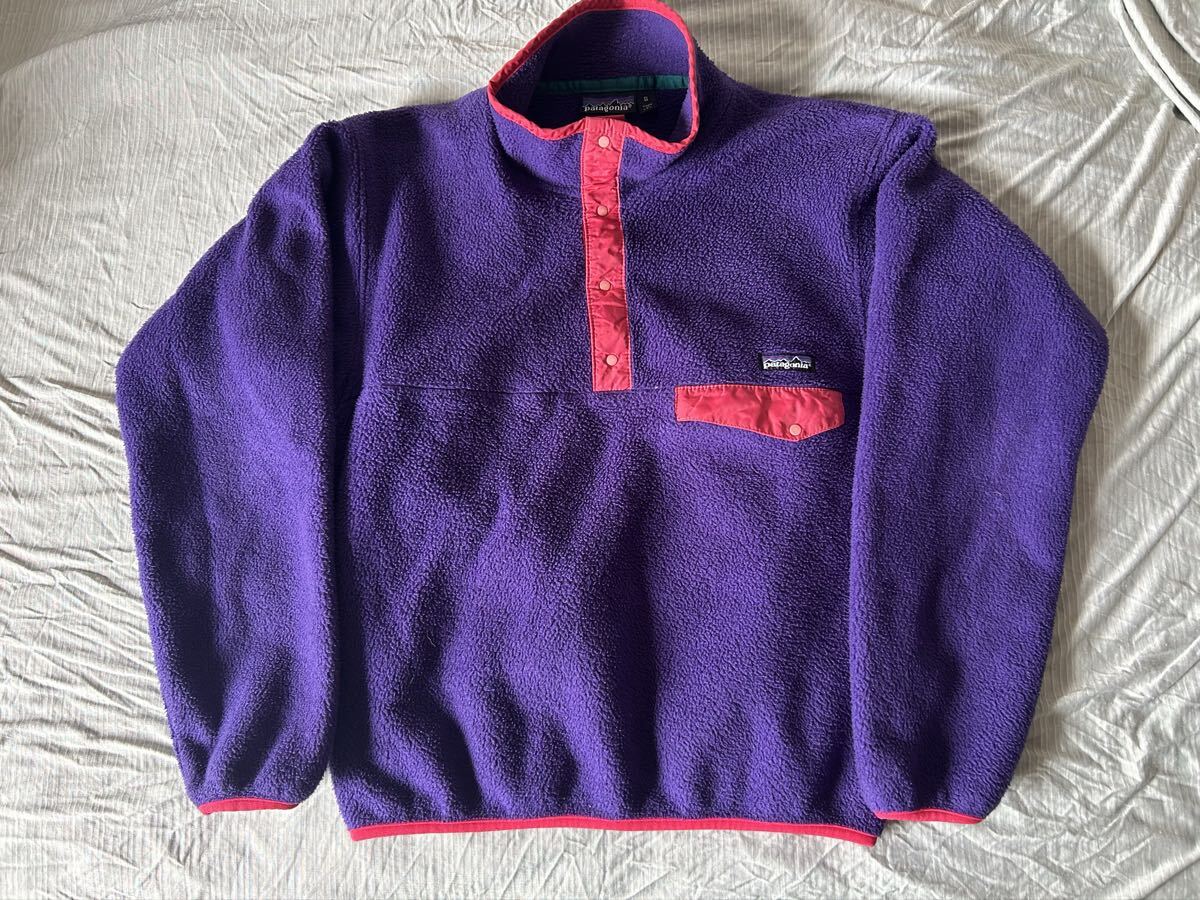パタゴニア　 スナップT シンチラ Patagonia フリース　エッグプラント_画像1