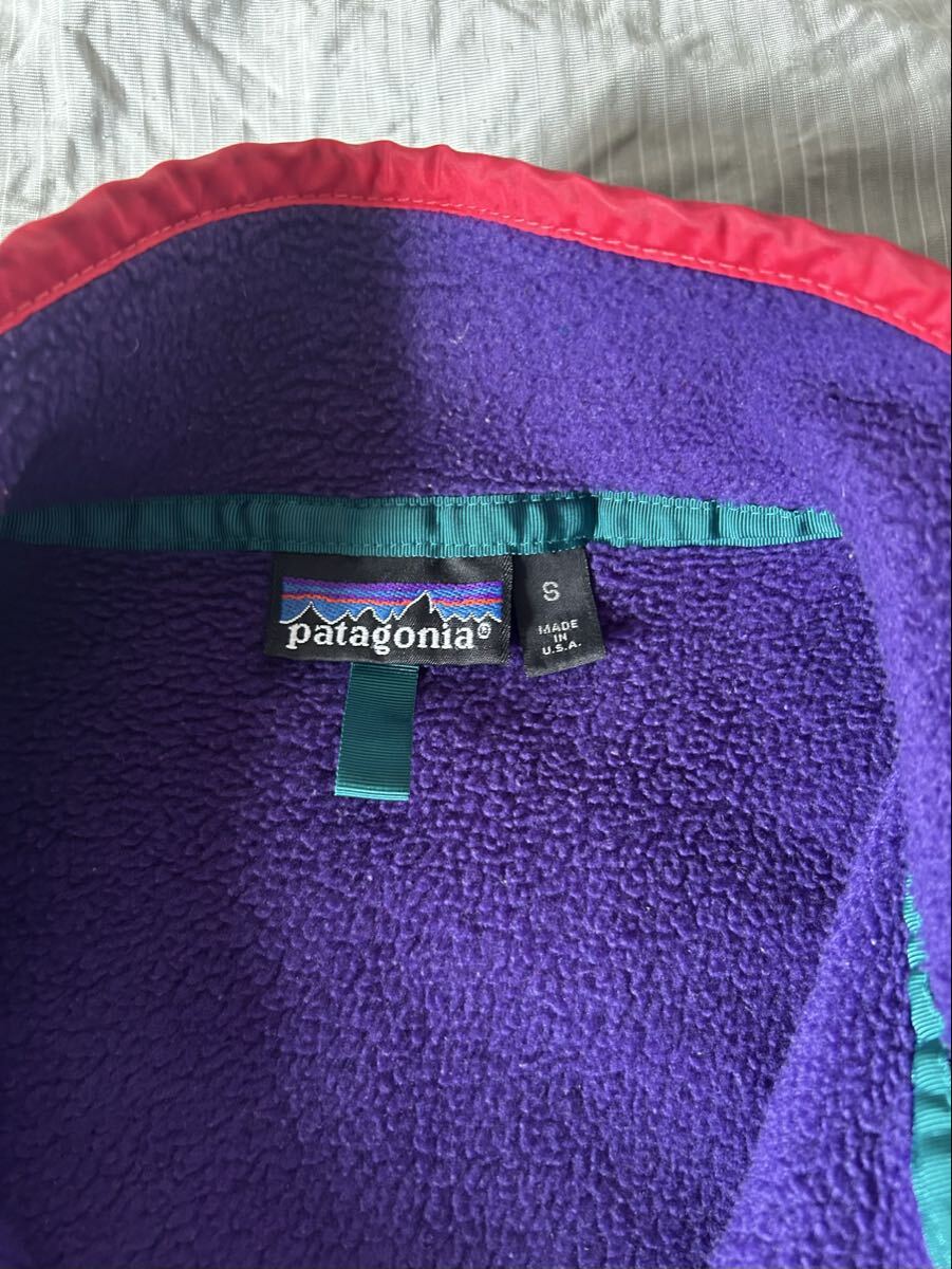 パタゴニア　 スナップT シンチラ Patagonia フリース　エッグプラント_画像4