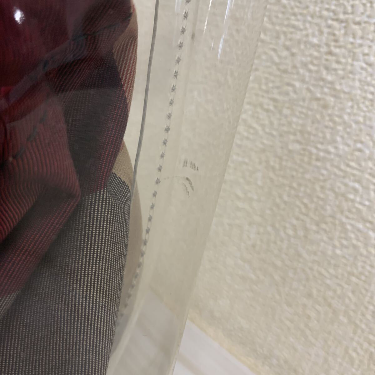 =202 BLUELABEL ブルーレーベルクレストブリッジ ハンドバッグ 2点まとめ チェック 巾着 クリア レザー_画像6