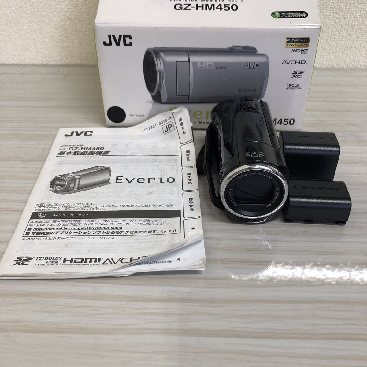 ■304 JVC Everio エブリオ ビデオカメラ GZ-HM450_画像2