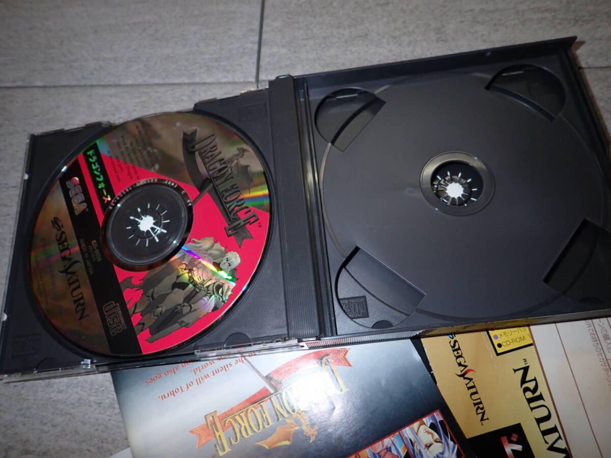 SS セガ サターン ソフト ドラゴンフォース DRAGON FORCE 帯付き ハガキ チラシ MM11/F1808_画像4