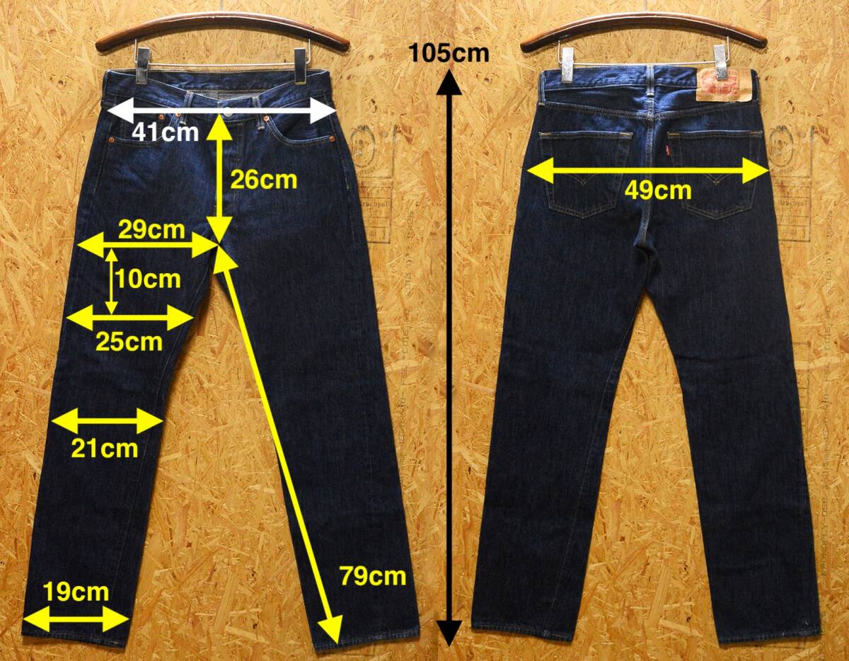 W30 米国限定版 リーバイス501XX （00501-0115）股下79cm_画像2