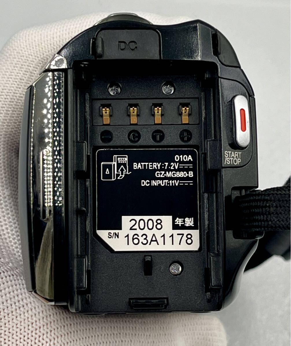 1円〜④【動作確認済み】Victor ビクター Everio エブリオ GZ-MG880-B デジタルビデオカメラ JVC ブラック 本体 バッテリー付き_画像9
