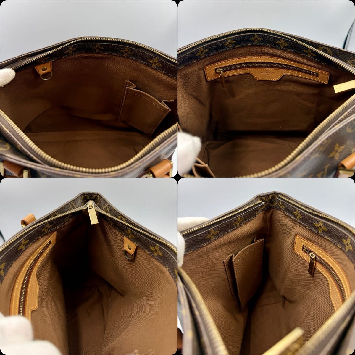 1円〜② 美品 Louis Vuitton カバピアノ ルイ ヴィトン モノグラム M51148 ハンドバッグ ブラウン トートバック _画像6