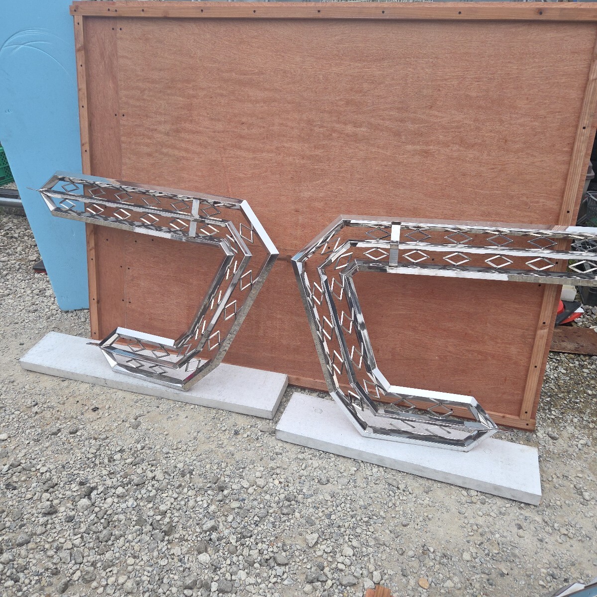 ★ド派手★ガンダム系★ ミラーステー ステンレス デコトラ_画像1