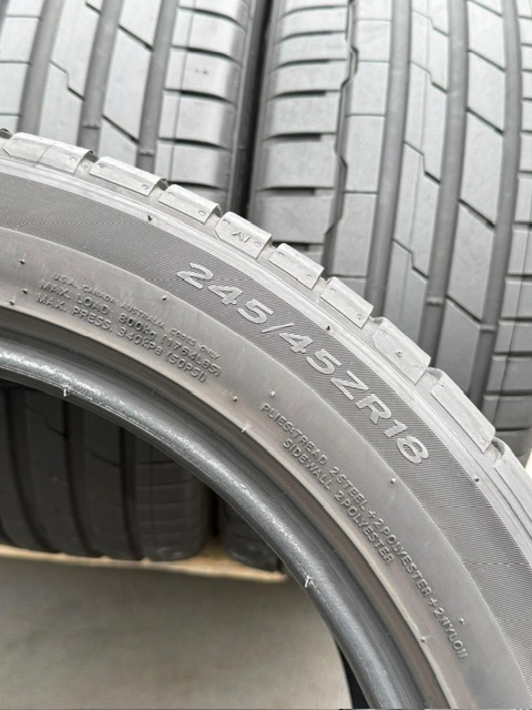 中古タイヤ4本セット 245/45/18 HANKOOK ほぼ新品のタイヤ 2023年製 中古タイヤ4本セット 245/45/18 HANKOOK ほぼ新品のタイヤ 2023年製_画像8