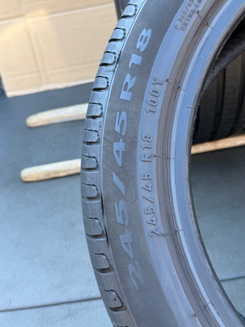 中古タイヤ4本セット 245/45/18 PIRELLI CintuRato P7 中古タイヤ4本セット 245/45/18 PIRELLI CintuRato P7 2023年製_画像6