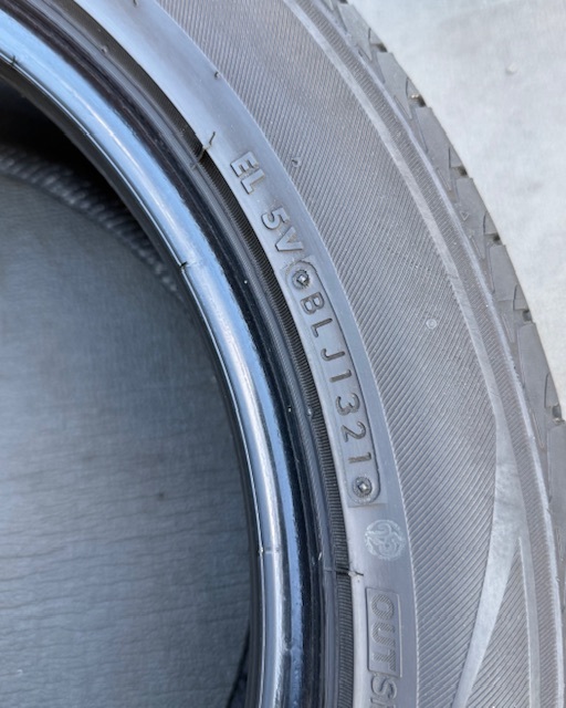 中古タイヤ2本セット 235/50/18 レグノ（ブリヂストン）良好な状態のタイヤ235/50/18 レグノ（ブリヂストン）良好な状態のタイヤ 2021年製_画像7