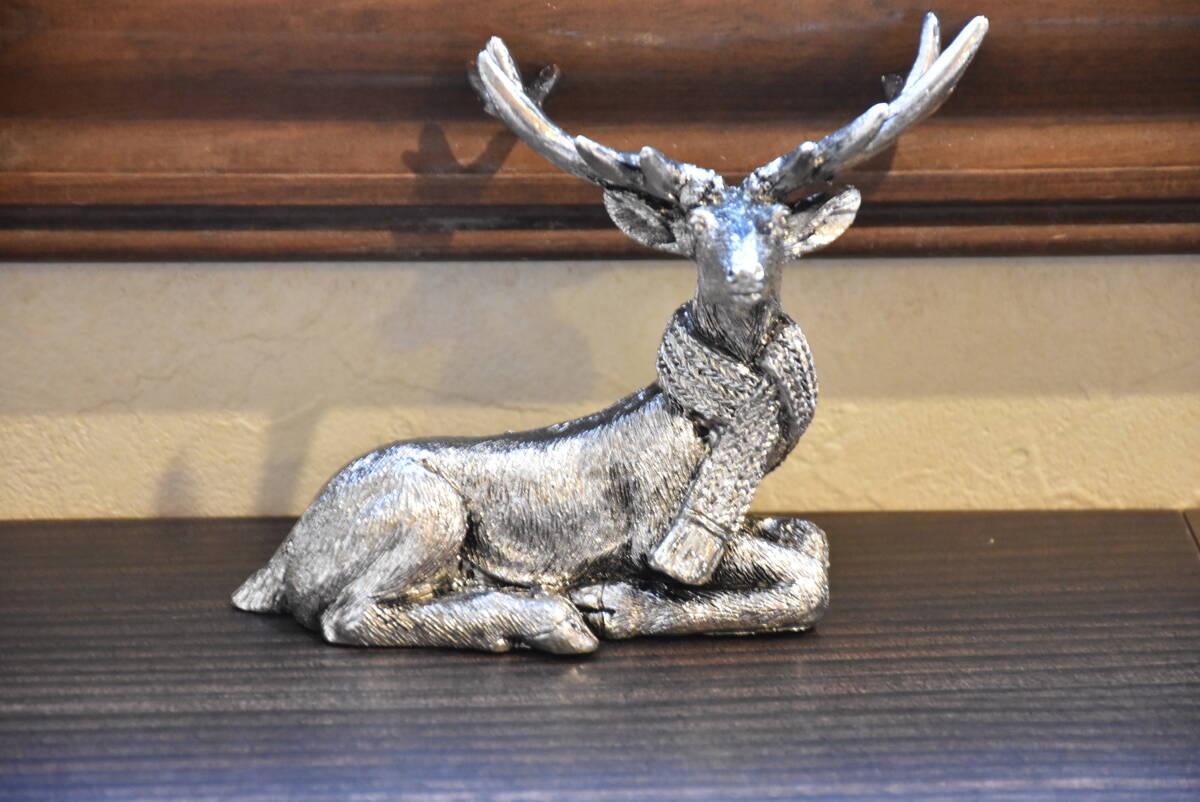 PAY4・HA9*シルバー*フォレスト*ディアー*トナカイ*オブジェ*アンティーク調*シャビ―シック*クラシック*飾り*ハルモニア*置物*小物*鹿_画像2