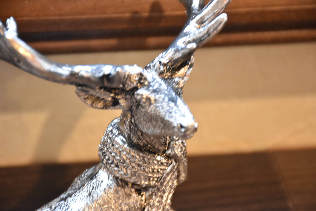 PAY4・HA9*シルバー*フォレスト*ディアー*トナカイ*オブジェ*アンティーク調*シャビ―シック*クラシック*飾り*ハルモニア*置物*小物*鹿_画像3