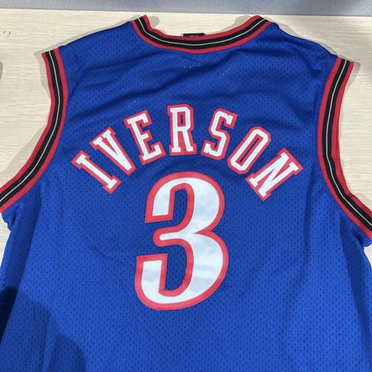 ★希少 ヴィンテージNBA 76ers IVERSON アレン・アイバーソン ユニフォーム Lサイズ_画像4