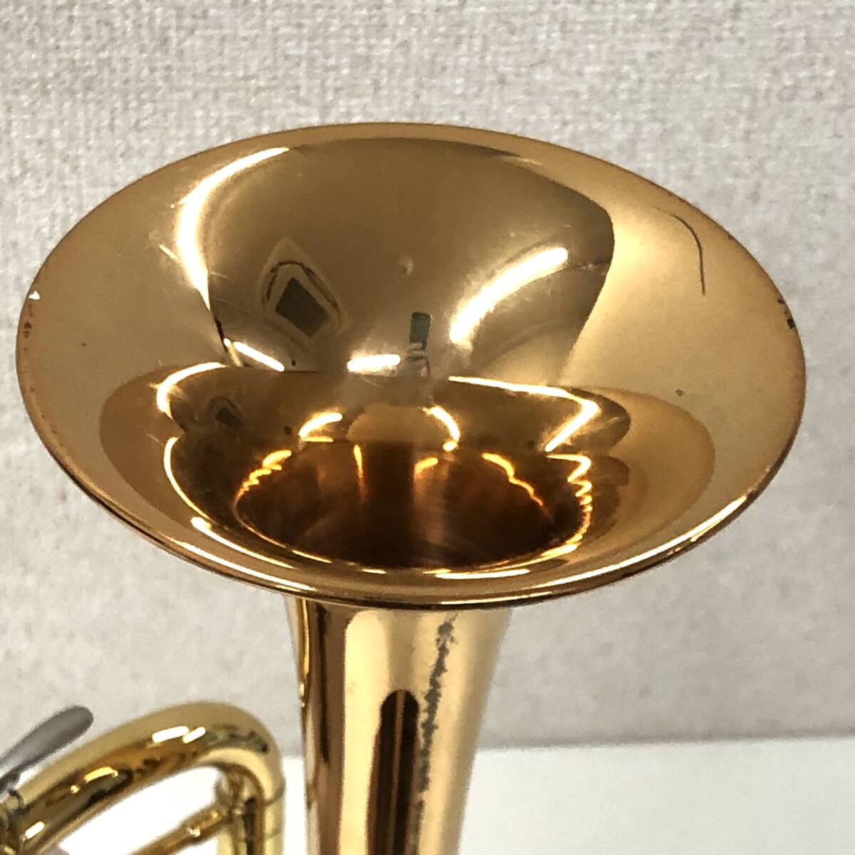 TY2804■【動作未確認】YAMAHA ヤマハ トランペット YTR 4335G C30534 マウスピース 2点 ノースフェイス ハードケース付き 管楽器_画像5