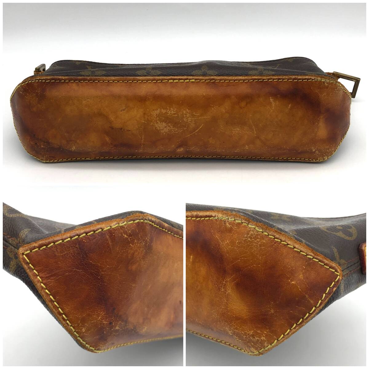 TY2809■LOUIS VUITTON ルイヴィトン モノグラム トロター AR1020 ショルダーバッグ ブラウン ※ショルダー切れ_画像4