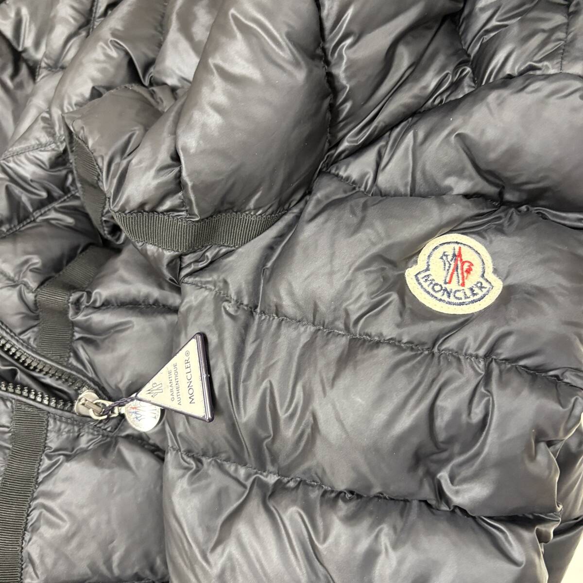 TY2800■MONCLER HERMINE GIUBBOTTO モンクレール ロングダウンジャケット エルミナ サイズ1 レディース 1円スタート _画像10