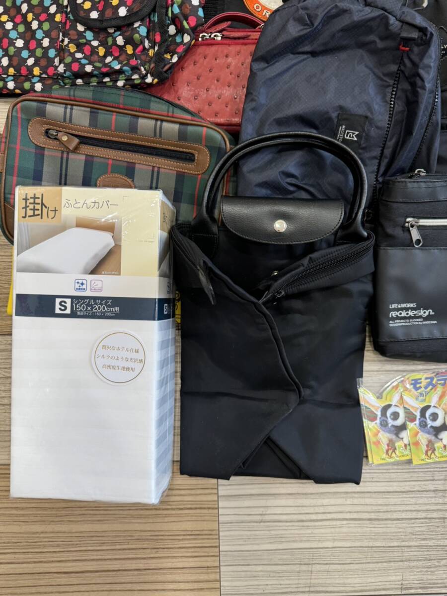 【OM0610】1円スタート バッグ大量おまとめ ビジネスバッグ ハンドバッグ ショルダーバッグ トートバッグ リュック そろばん ふとんカバー_画像8