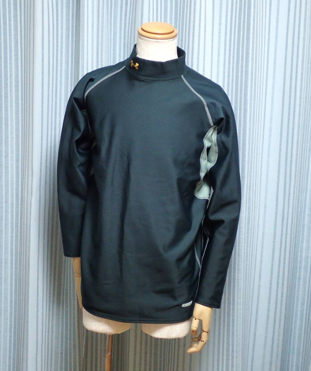 ☆UNDER ARMOUR ☆アンダーアーマー ☆スポーツウエア ☆秋冬用 ☆ラグラン袖 ☆モックネックプルオーバー ☆グリーン ☆大寸☆3XL _画像2